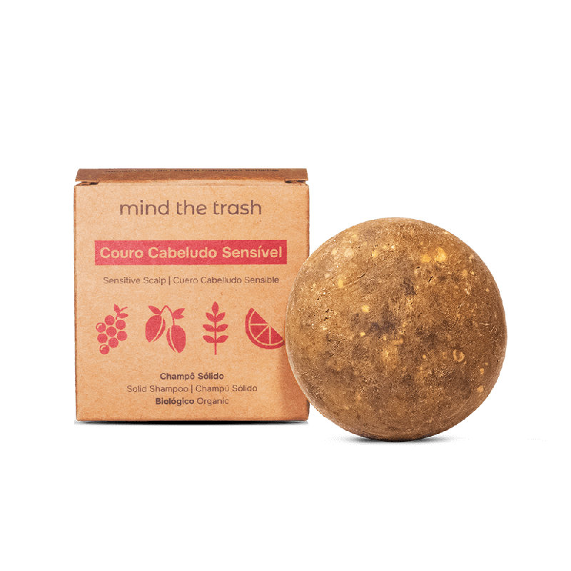 Champô Sólido Mind The Trash – Couro Cabeludo Sensível